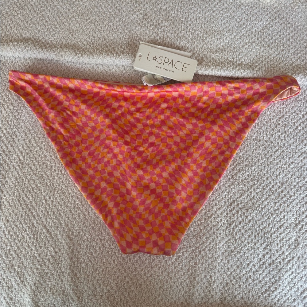 NWT L*Space Camacho Bikini HEW  Bottom Diamond pattern Size XL